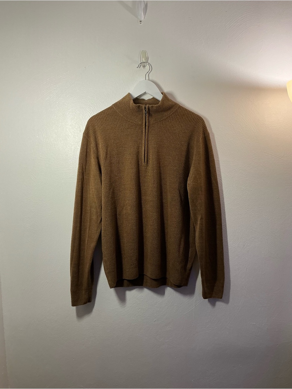 Original Weatherproof Vintage Half-Zip Knit Pullover Sweater Men Size XL